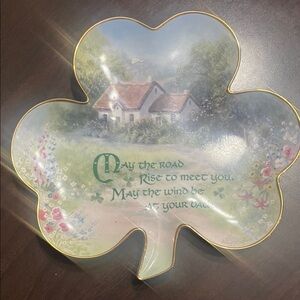 Franklin Mint Irish Bleasing Shamrock Plate